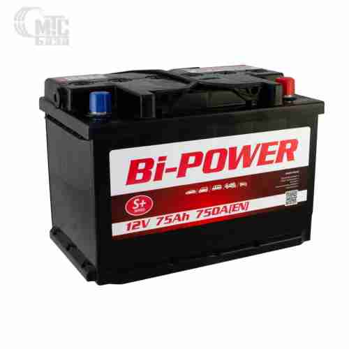 Аккумулятор Bi-Power S+  KLVRW075-00 [6CT-75R] EN750 А 276x175x190мм